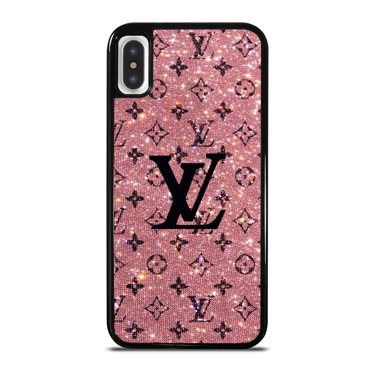 LOUIS VUITTON LV LOGO PINK SPARKLE iPhone X / XS Case Cover